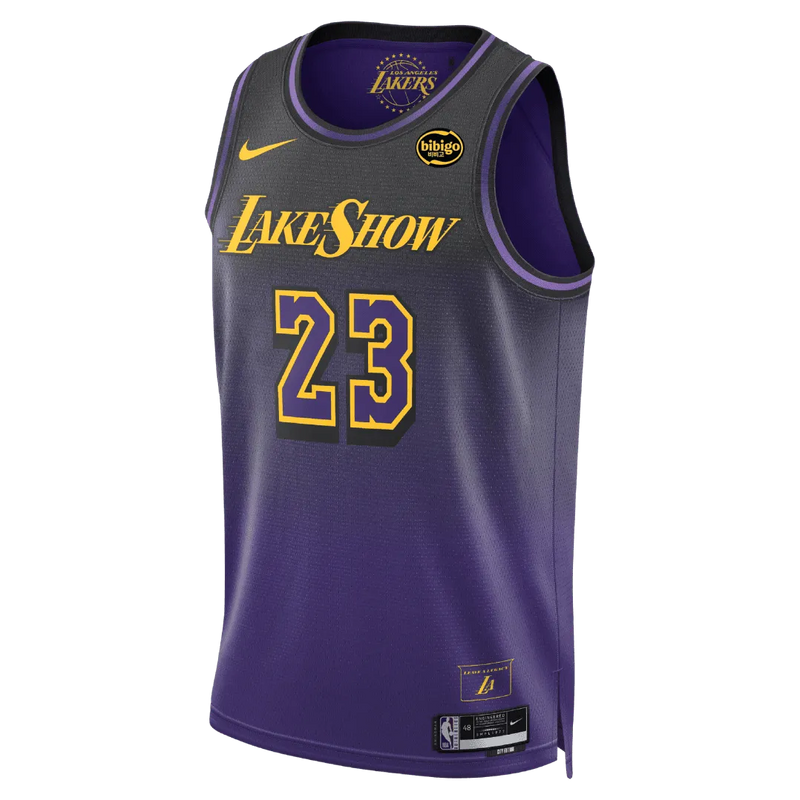 Regata NBA Los Angeles Lakers Nike City Edition Swingman Jersey 24/25 LeBron James 23
