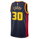 Regata NBA Golden State Warriors Nike Navy City Edition 24/25 Swingman Jersey Stephen Curry 30