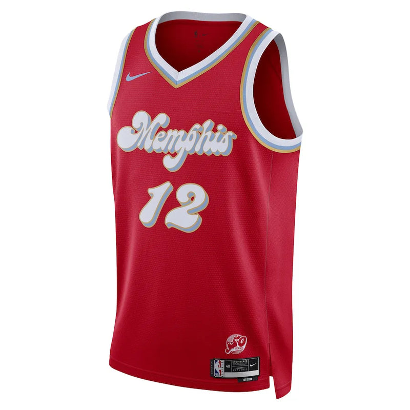 Regata NBA Memphis Grizzlies 23/24 Nike City Edition Swingman Jersey Ja Morant 12 Vermelha