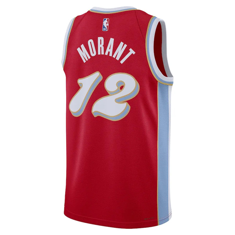 Regata NBA Memphis Grizzlies 23/24 Nike City Edition Swingman Jersey Ja Morant 12 Vermelha