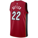 Regata NBA Miami Jordan Heat Statement Edition Swingman Jersey Vermelha Jimmy Butler 22