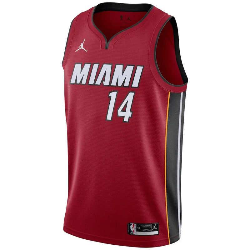 Regata NBA Miami Heat Jordan Statement Edition Swingman Jersey Vermelha Tyler Herro 14