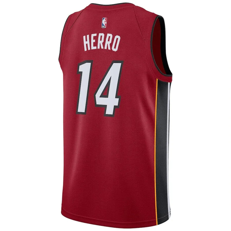 Regata NBA Miami Heat Jordan Statement Edition Swingman Jersey Vermelha Tyler Herro 14