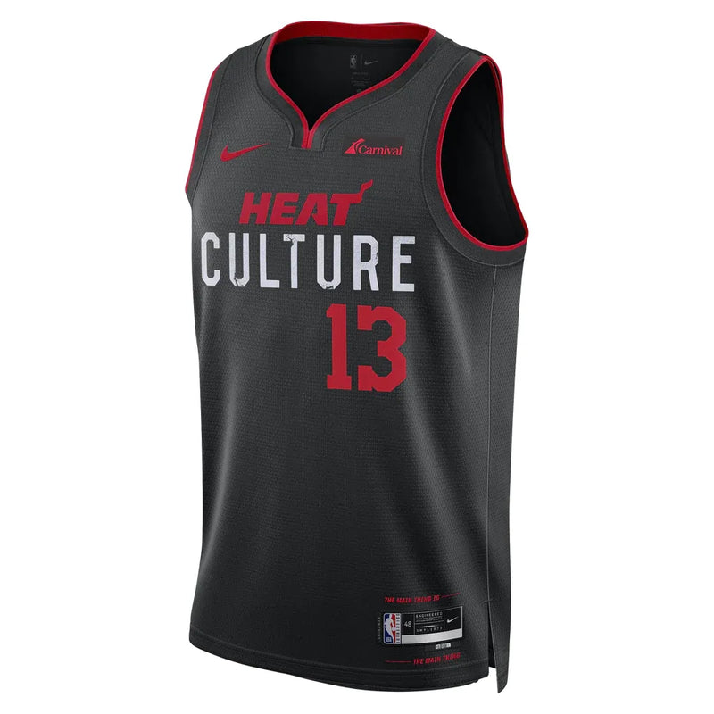 Regata NBA Miami Heat Nike City Edition 23/24 Swingman Jersey Bam Adebayo 13