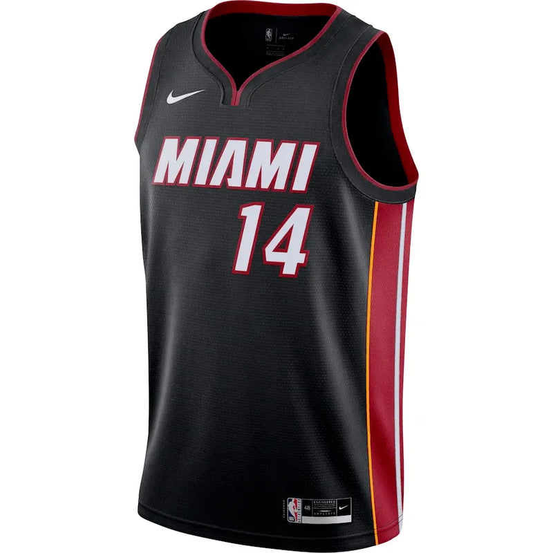 Regata NBA Miami Heat Nike Icon Edition Swingman Jersey Preta Tyler Herro 14