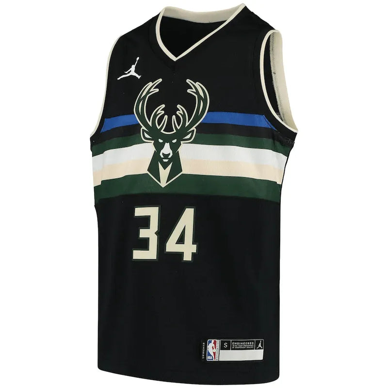 Regata NBA Milwaukee Bucks Jordan Statement Edition Jersey 2021 Giannis Antetokounmpo 34