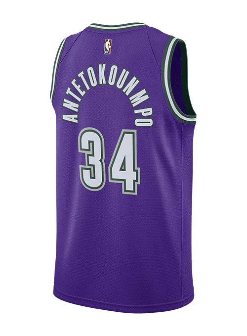 Regata NBA Milwaukee Bucks Nike Classic Edition Swingman Jersey 22/23 Giannis Antetokounmpo 34