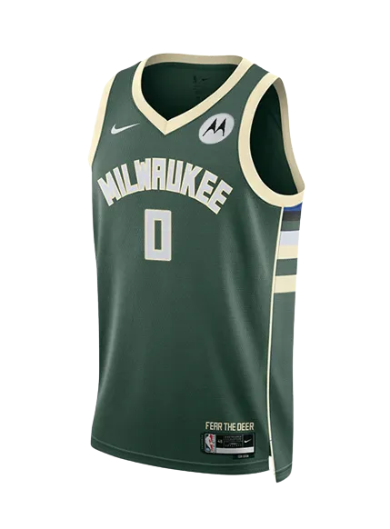 Regata NBA Milwaukee Bucks Nike Icon Edition Swingman Jersey Damian Lillard 0