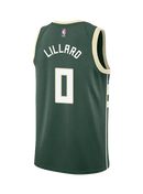 Regata NBA Milwaukee Bucks Nike Icon Edition Swingman Jersey Damian Lillard 0