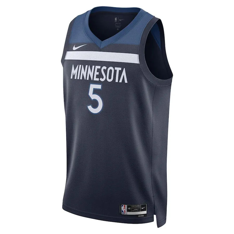 Regata NBA Minnesota Timberwolves Nike Icon Edition Swingman Jersey Anthony Edwards 5 Azul