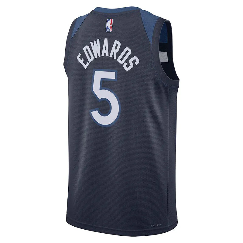 Regata NBA Minnesota Timberwolves Nike Icon Edition Swingman Jersey Anthony Edwards 5 Azul