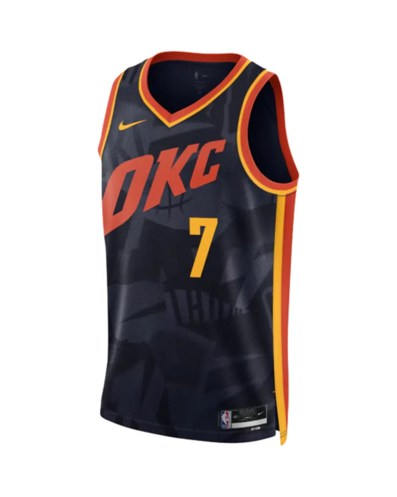 Regata NBA Oklahoma City Thunder Nike City Edition Swingman Jersey 23/24 Chet Holmgren 7