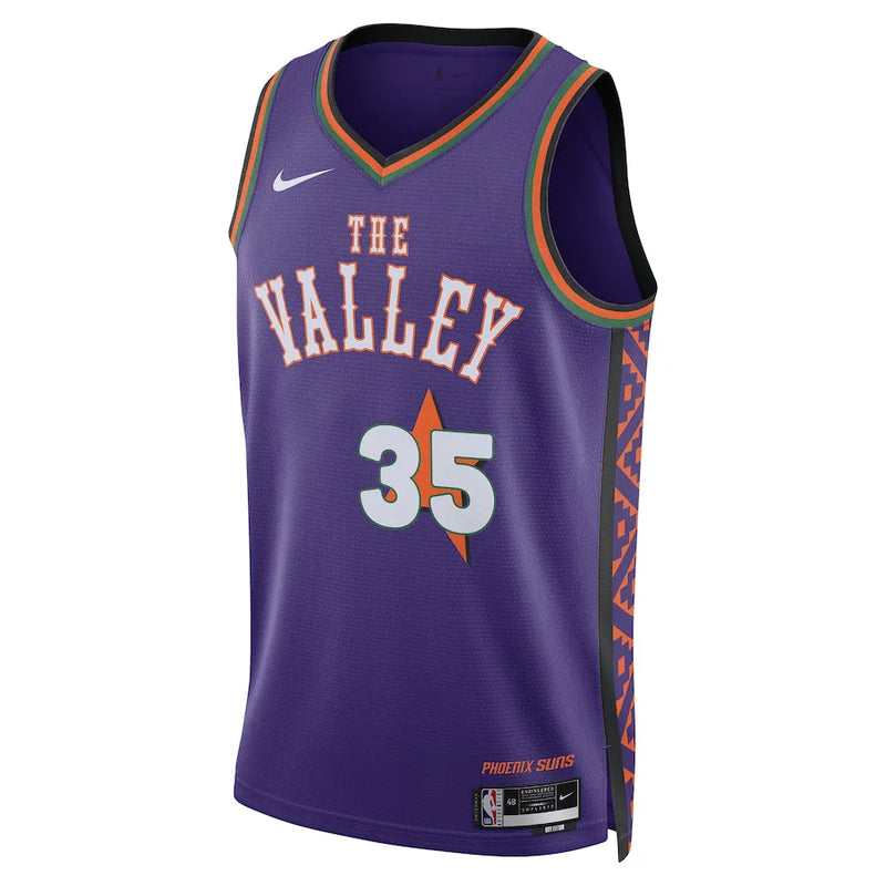 Regata NBA Phoenix Suns Nike City Edition 24/25 Swingman Jersey Kevin Durant 35 Roxa