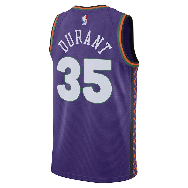 Regata NBA Phoenix Suns Nike City Edition 24/25 Swingman Jersey Kevin Durant 35 Roxa
