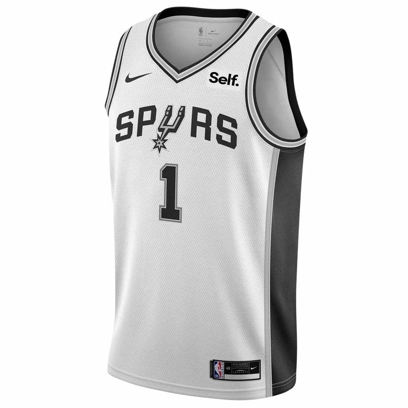 Regata NBA San Antonio Spurs Nike Association Edition 23/24 Swingman Jersey Victor Wembanyama 1 Branca