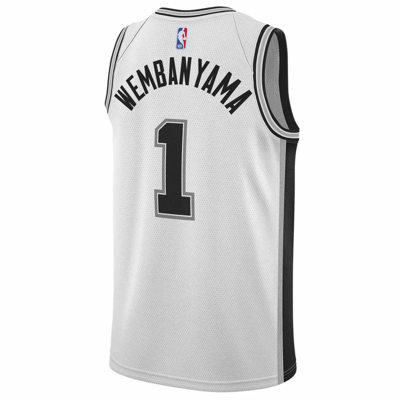 Regata NBA San Antonio Spurs Nike Association Edition 23/24 Swingman Jersey Victor Wembanyama 1 Branca