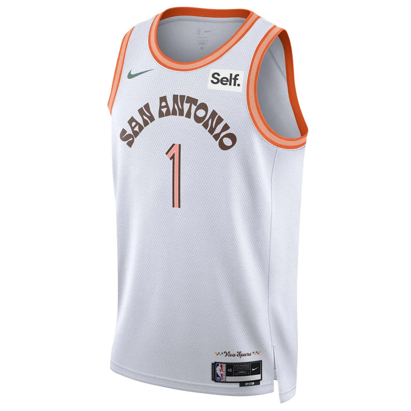 Regata NBA San Antonio Spurs Nike City Edition 23/24 Swingman Jersey Victor Wembanyama 1