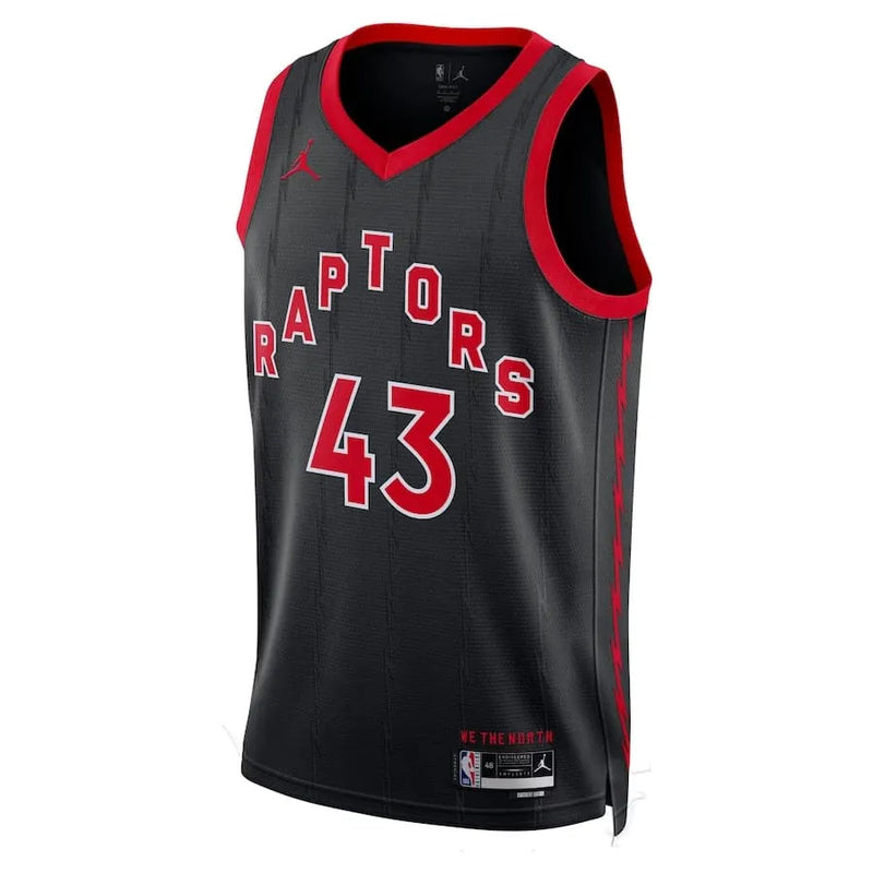 Regata NBA Toronto Raptors Jordan Statement Edition Swingman Jersey 22/23 Pascal Siakam 43 Preta