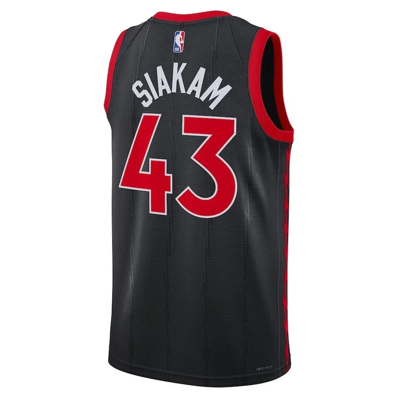 Regata NBA Toronto Raptors Jordan Statement Edition Swingman Jersey 22/23 Pascal Siakam 43 Preta
