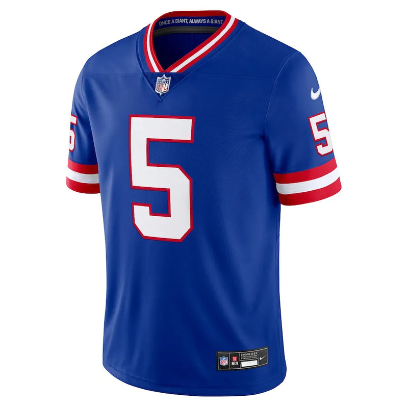 Camisa NFL New York Giants Royal Nike Kayvon Thibodeaux 5 Alternate Masculina Azul