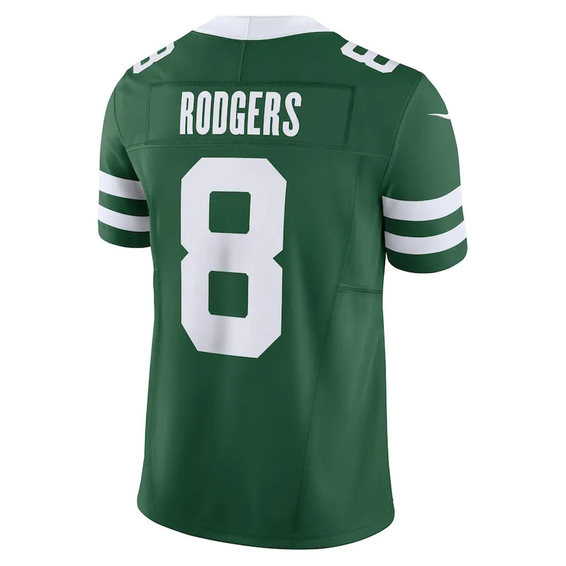 Camisa NFL New York Jets Green Aaron Rodgers 8 Nike Legacy Jersey Verde