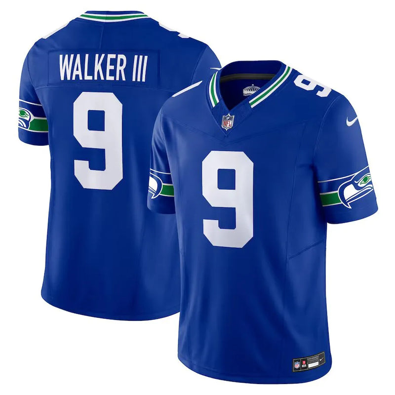 Camisa NFL Seattle Seahawks Walker III 9 Nike Limited Jersey Azul Royal
