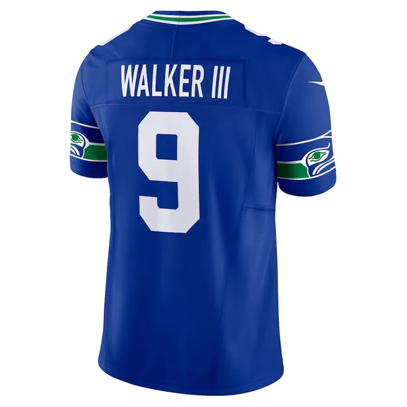 Camisa NFL Seattle Seahawks Walker III 9 Nike Limited Jersey Azul Royal