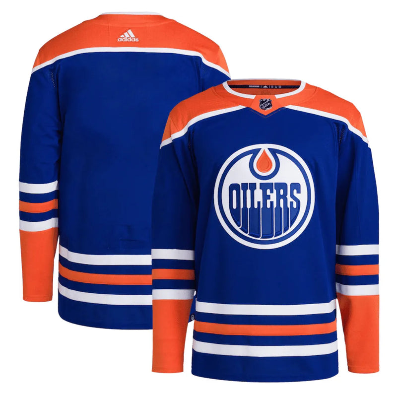 Camisa NHL Edmonton Oilers Adidas Home Jersey Azul Masculina