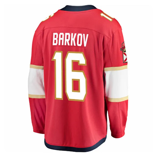 Camisa NHL Florida Panthers Adidas Home Jersey Vermelha Masculina Aleksander Barkov 16