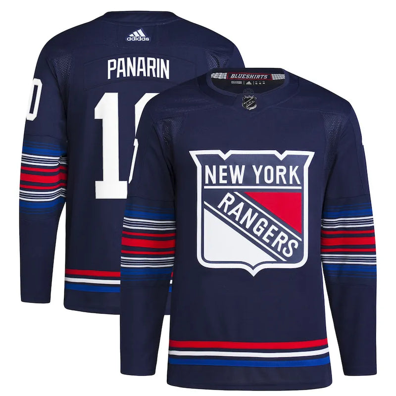 Camisa NHL New York Rangers Artemi Panarin 10 Adidas Masculina Alternate Azul