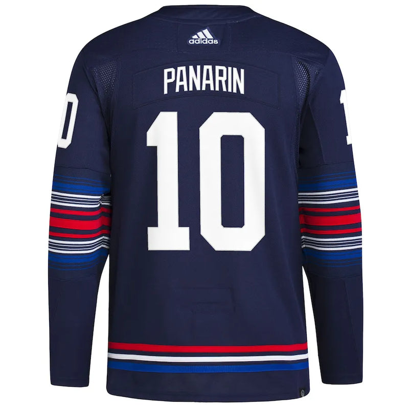 Camisa NHL New York Rangers Artemi Panarin 10 Adidas Masculina Alternate Azul