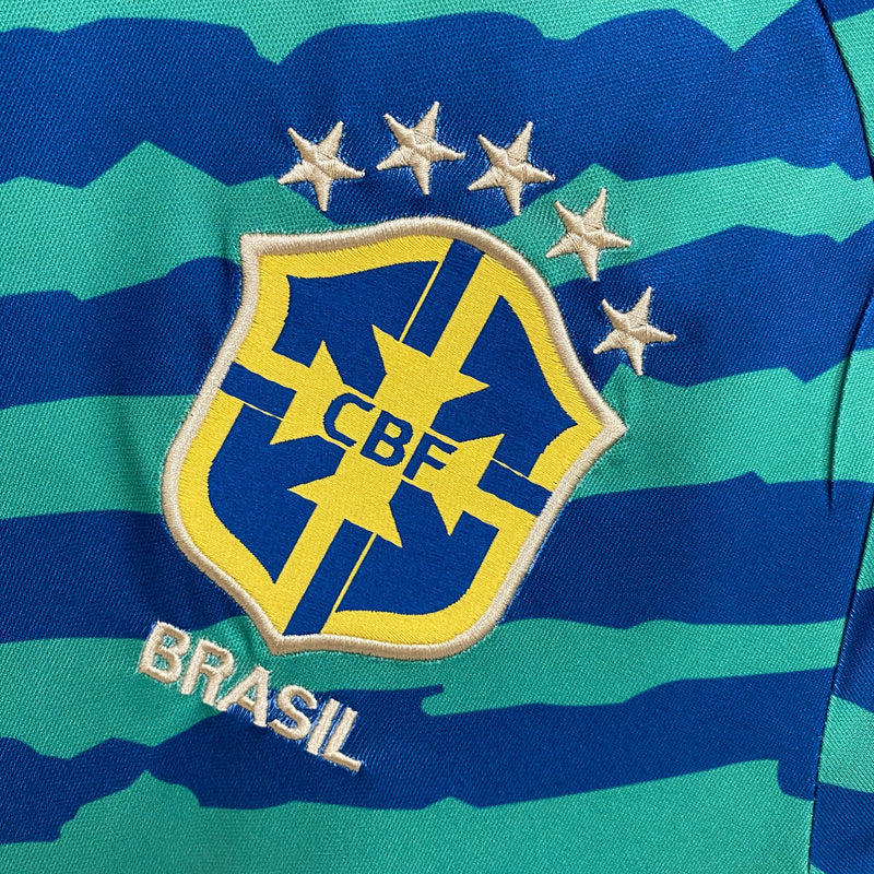 Camisa Brasil Pré jogo 22/23 - Versão - Retrô