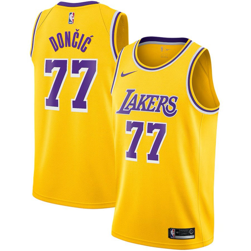 Regata NBA Los Angeles Lakers Nike Icon Edition Jersey Dončić 77