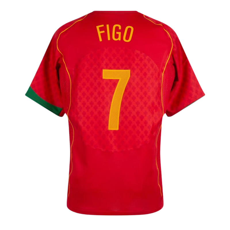 Camisa Portugal I 04/05 FIGO N°7 Versão - Retrô