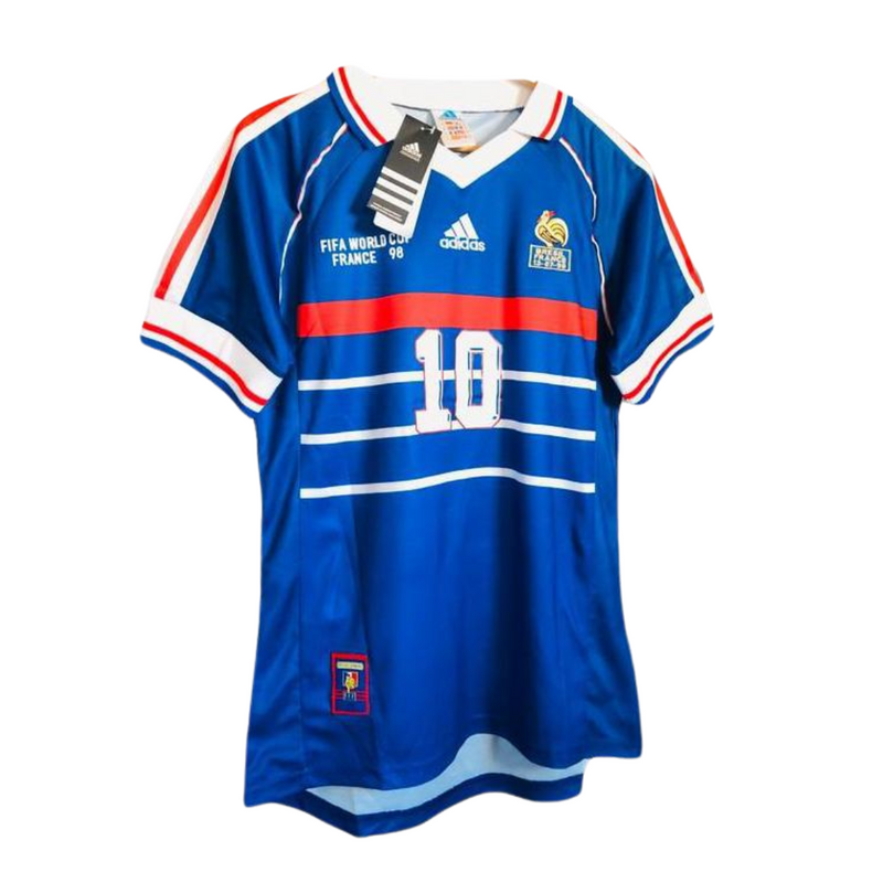 Camisa França I 98/99 ZIDANE N°10 Versão - Retrô