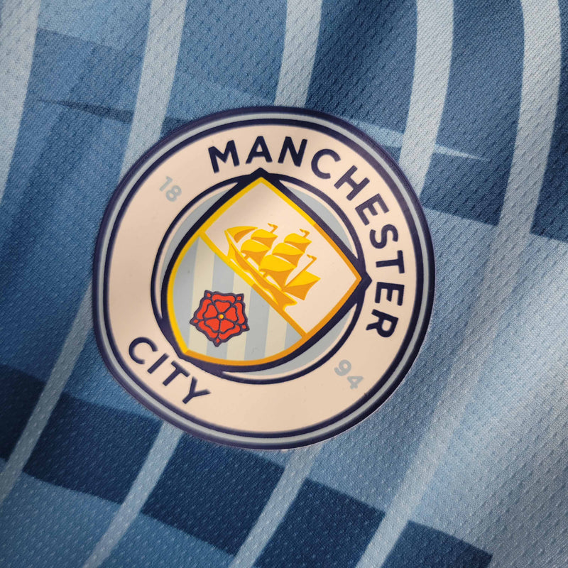 Camisa Manchester City Pré Jogo 23/24 - Versão - Torcedor