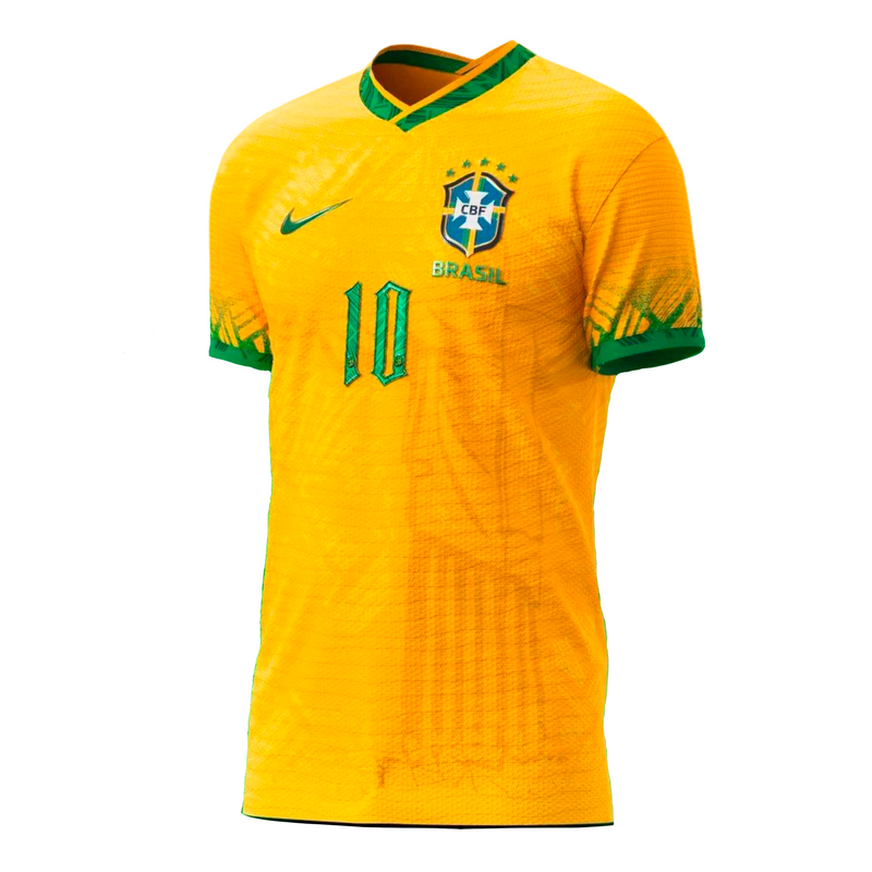 Camisa Brasil Edição Especial Conceito Cristo Redentor N°10 22/23 - Retrô - Versão - Jogador