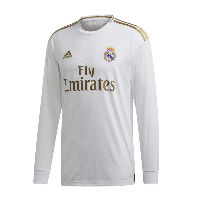 Camisa Real Madrid I 19/20 - Versão - Retrô - Manga Longa