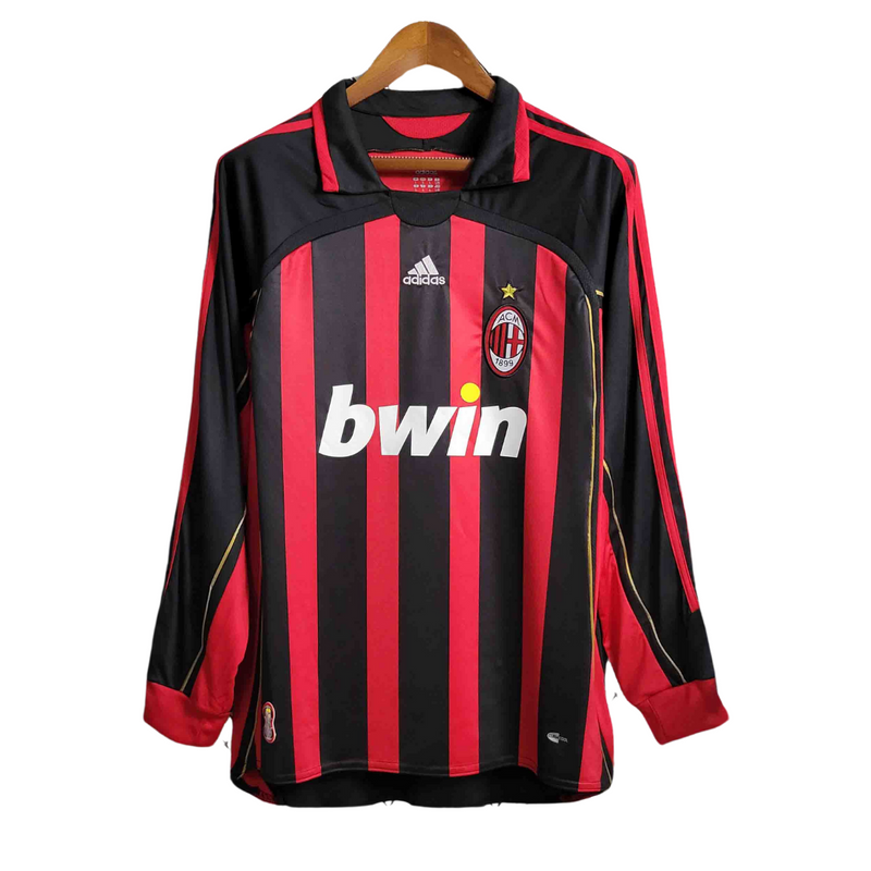 Camisa Milan I 06/07 - Versão - Retrô - Manga Longa