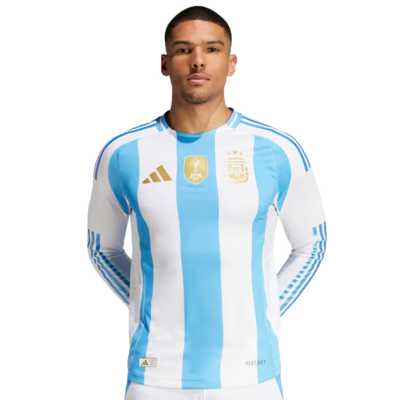 Camisa Argentina I 24/25 + Patch Copa 2022 - Versão - Manga Longa