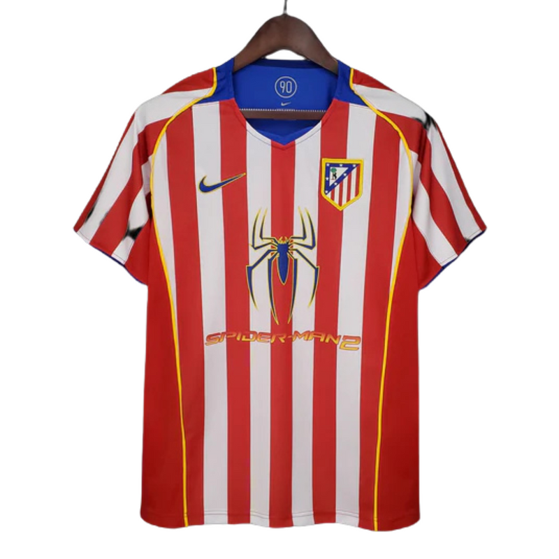 Camisa Atlético de Madrid I 04/05 - Spider Man - Versão - Retrô